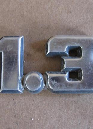 Емблема шильдик 1.3 для ford escort метал оригінал.