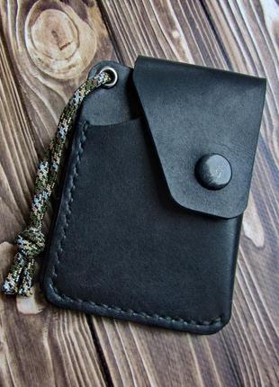 Гаманець-кардхолдер ручної роботи з натуральної шкіри