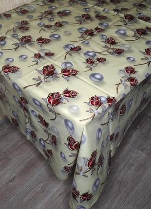 Клейонка силіконова на стіл на метраж