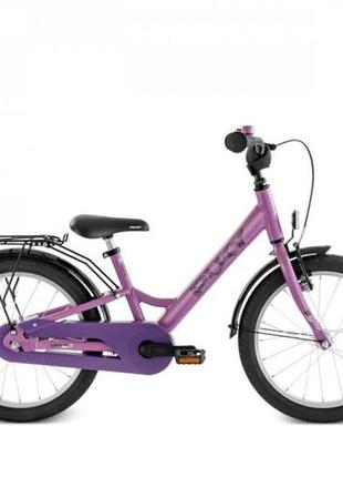 Дитячий велосипед 2-х колісний 18'' від 5 років (зріст 110 - 125см) puky youke 18 алюмінієвий фіолетовий3 фото