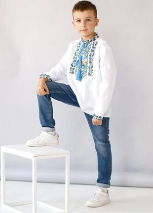 Вышиванка для мальчиков на 3-12 лет