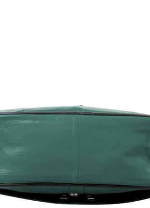 Женская кожаная сумка 17,5х25,5х9,5 см tunona бирюзовый (2000002488194)4 фото