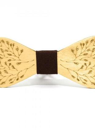Дерев'яна краватка-метелик 10х4,5 см gofin wood дерев'яний (2000000306704)