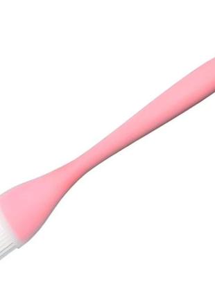 Кухонная кисточка силикон 26 х 1.8 см розовая (vol-1349)