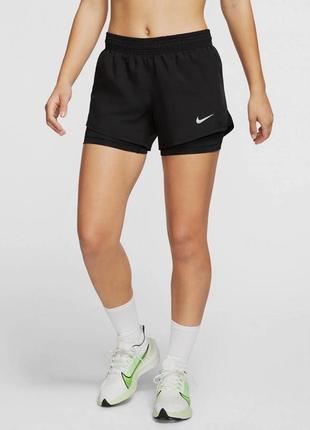 Женские шорты 2 в 1 nike оригинал из новых коллекций.1 фото