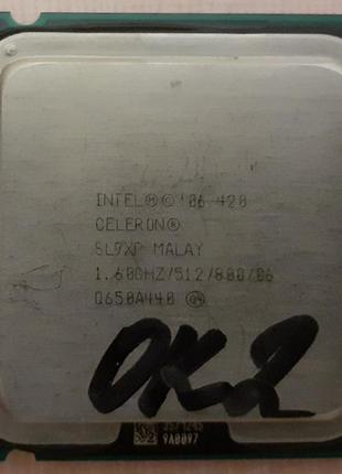 Процесор 775 сокет intel celeron 420 №2 sl9xp 1.6 ghz тест ок