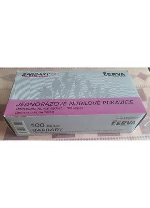 Нітрилові перчатки cerva barbary xl 100 шт.