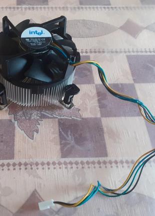 Кулер intel високий боксовий з міддю 775 сокет 4 pin тест ок