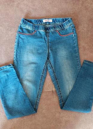 Стильные фирменные джинсовые джеггенсы, леггенсы на девочку 12-13 лет