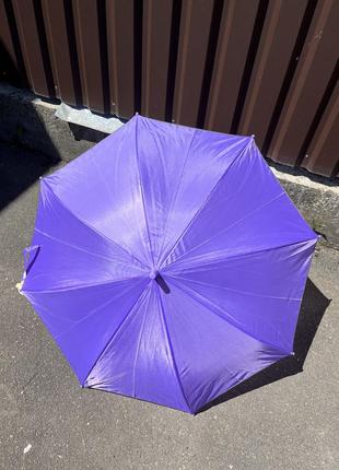 Парасолька тростина дитяча однотонна парасоля кольорова4 фото