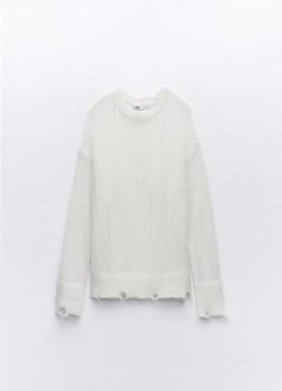 Zara стильный свитер 38% альпака 37% шерсть5 фото