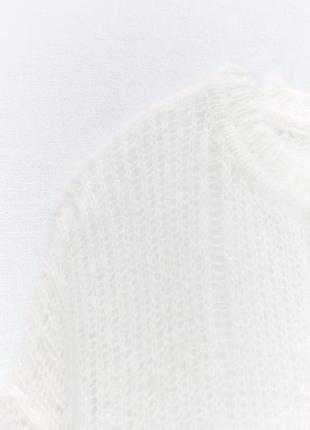 Zara стильный свитер 38% альпака 37% шерсть7 фото