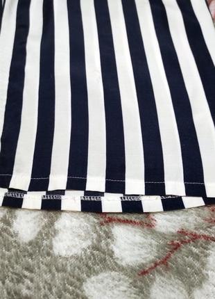 Женские кюлоты брюки летние легкие в полоску р.50-52 ткань вискоза5 фото