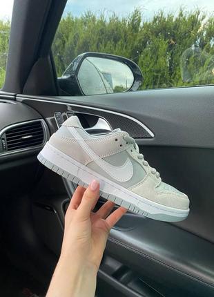 Кроссовки nike sb dunk summit white sweet wolf grey