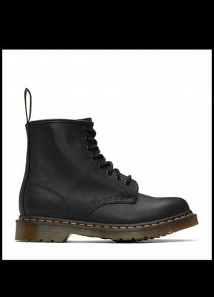 Dr. martens кожаные ботинки 11822003 мартенсы 1460 black greasy