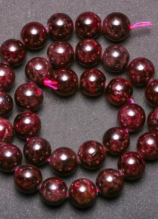 Намисто без застібки з натурального каменю гранат