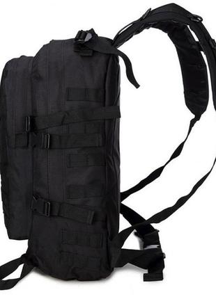 Рюкзак тактический на 40л штурмовой туристический с системой molle черный большой5 фото