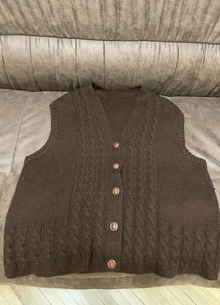 Жилет. ручна робота. шерсть.