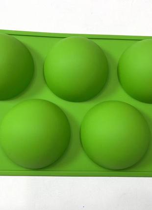 Силіконова форма напівсфери (5 штук)