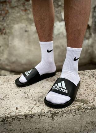 Чоловічі шльопанці adidas black2 фото