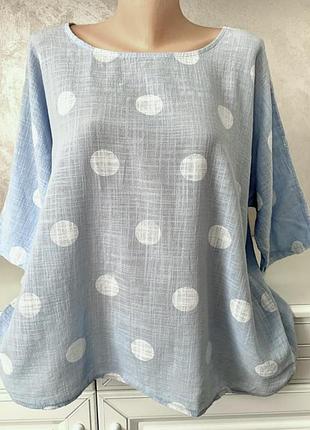 Блузон котоновий оверсайз