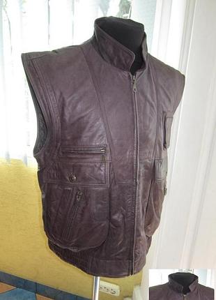 Великий чоловічий шкіряний жилет capra. німеччина. лот 943