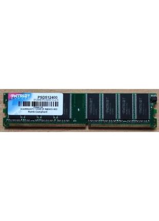 Ddr 512 мб pc-3200 cl2.5 patriot