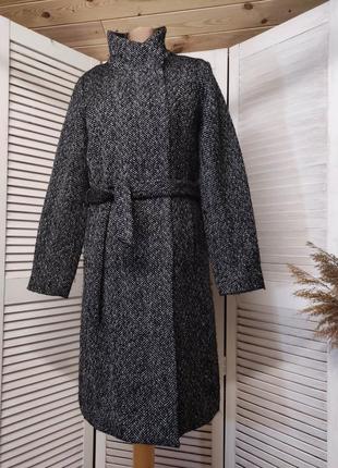 Пальто с утепленной подкладкой / пальто на поясе