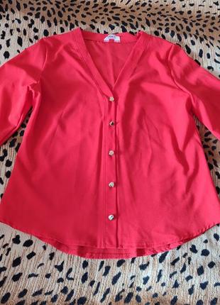 Червона блузка з довгим рукавом fashion girl3 фото
