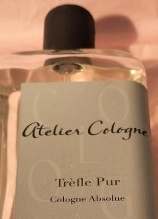 Одеколон atelier cologne trefle pur cologne absolu. оригинал.