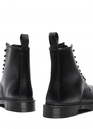 Dr. martens черевики із натуральної шкіри 14353001 мартінси моноблек 1460 mono black smooth3 фото