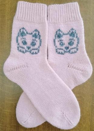 Шкарпетки з котиками 37-39 розмір2 фото