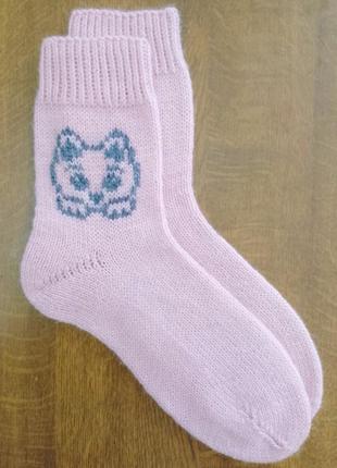 Шкарпетки з котиками 37-39 розмір4 фото