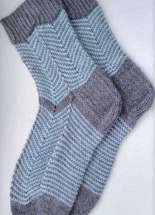 Вязані шкарпетки, розмір 40-42.4 фото