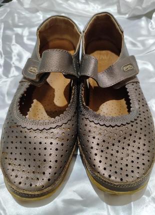 Летние легкие туфли из натуральной кожи1 фото