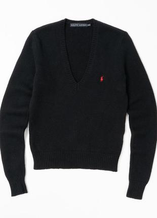 Ralph lauren vintage v neck knit sweater жіночий светр