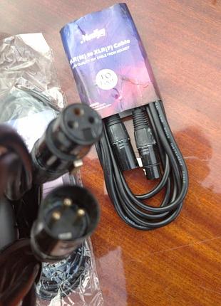 Кабель мікрофонный moukey xlr (m) to xlr (f), 10 feet.