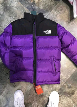 Sale  пуховик the north  face 700 фиолетовый