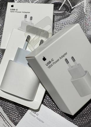 Зарядное устройство apple usb-c power adapter 18w white