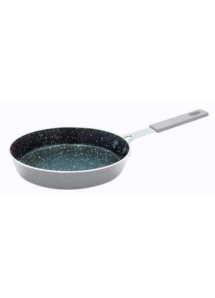 Сковорода con brio з антипригарним покриттям eco granite mini cb-1414 grey