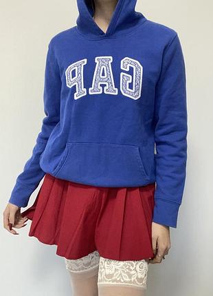 Яскраво синє худі gap