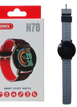 Часы сенсорные "smart sport watch" (серый)1 фото