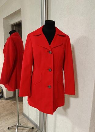 Пальто тренч жакет красный винтаж ретро из итальялии ilva