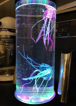 Світлодіодна лампа у формі медузи, 5 кольорів, лампа для акваріума,2 фото