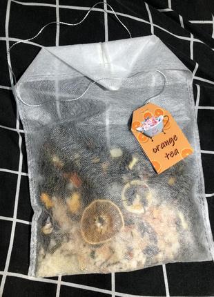 Великий чайний пакетик для ванни-апельсин