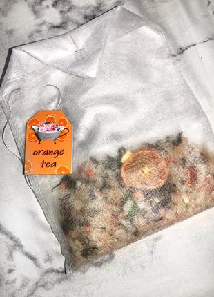Великий чайний пакетик для ванни-апельсин