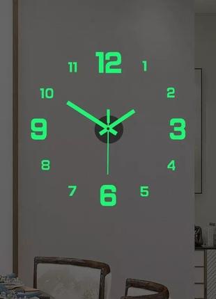 Часы на стену светящиеся.люминесцентные часы.1 фото