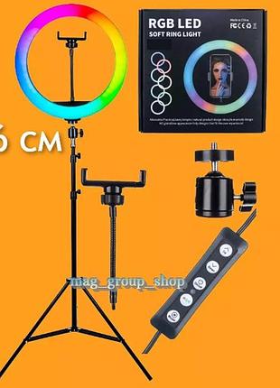 Кільцева led світлодіодна селфі лампа 26 см +штатив 999 грн🔥