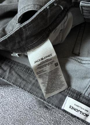 Мужские серые зауженные slim новые джинсы jack &amp; jones оригинал размер 34/3210 фото