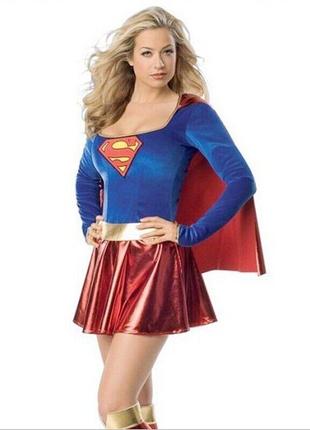 Карнавальний костюм superwoman supergirl super hero